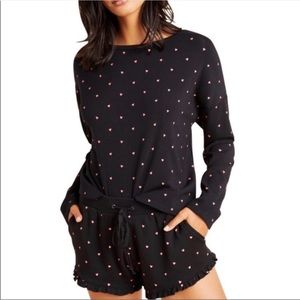 Plush Tiny Hearts Fleece Lounge Set